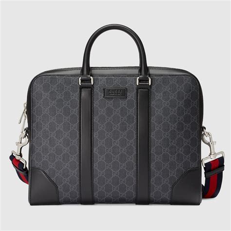 gucci gg black briefcase|men Gucci briefcases and work.